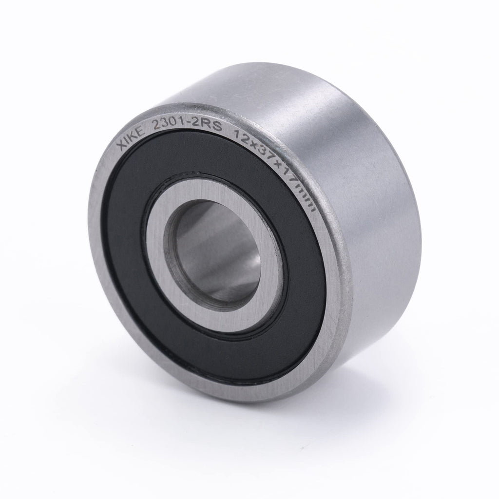 XIKE 1 Pcs 2201-2RS Sealed Self-Aligning Ball Bearings 12x32x14mm.