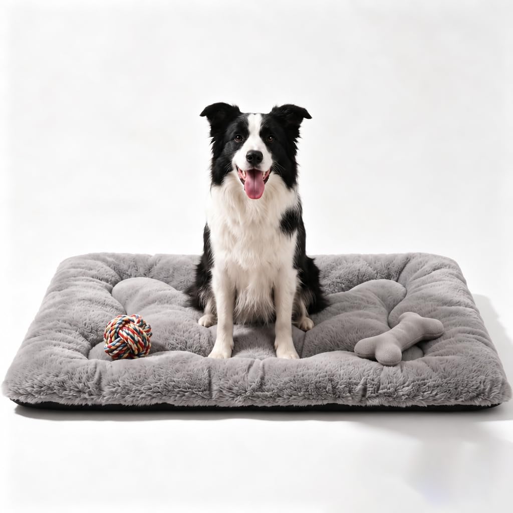 Dog Bed 36" for Metal Crate Pad,Washable Sleeping Mat for Medium/Large Pets