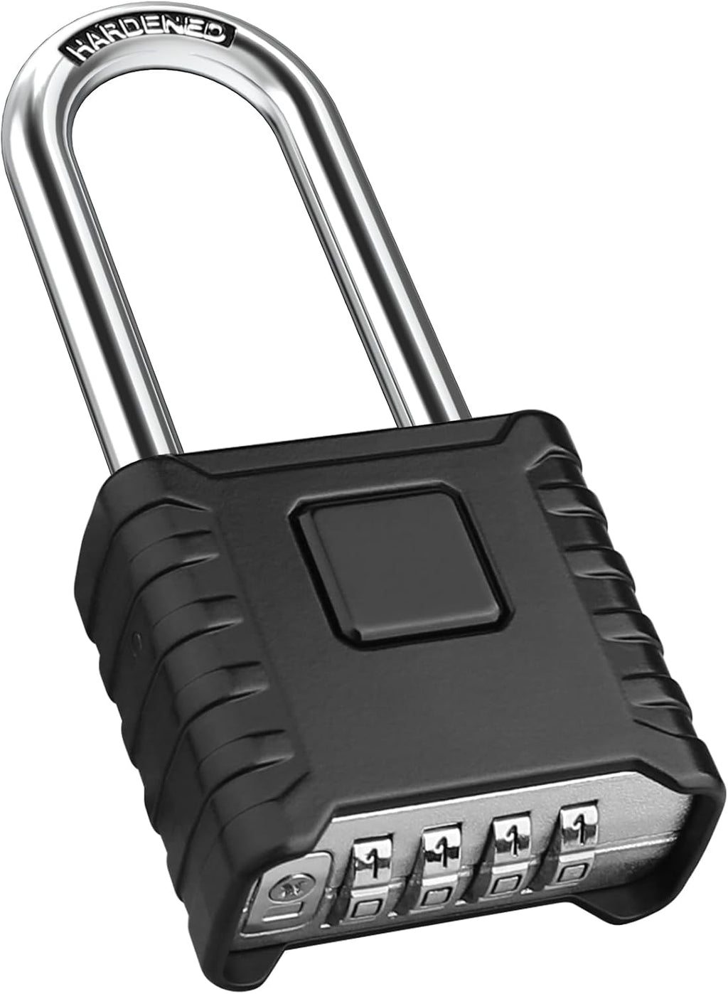 2.3in Long Shackle Combination Padlock, Diyife Heavy Duty Outdoor Lock | Resettable, One-Touch Unlock, [Weatherproof]