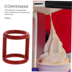 3 Pack Silicone Ice Cream Maker Seal Rings, Red Replacement Parts