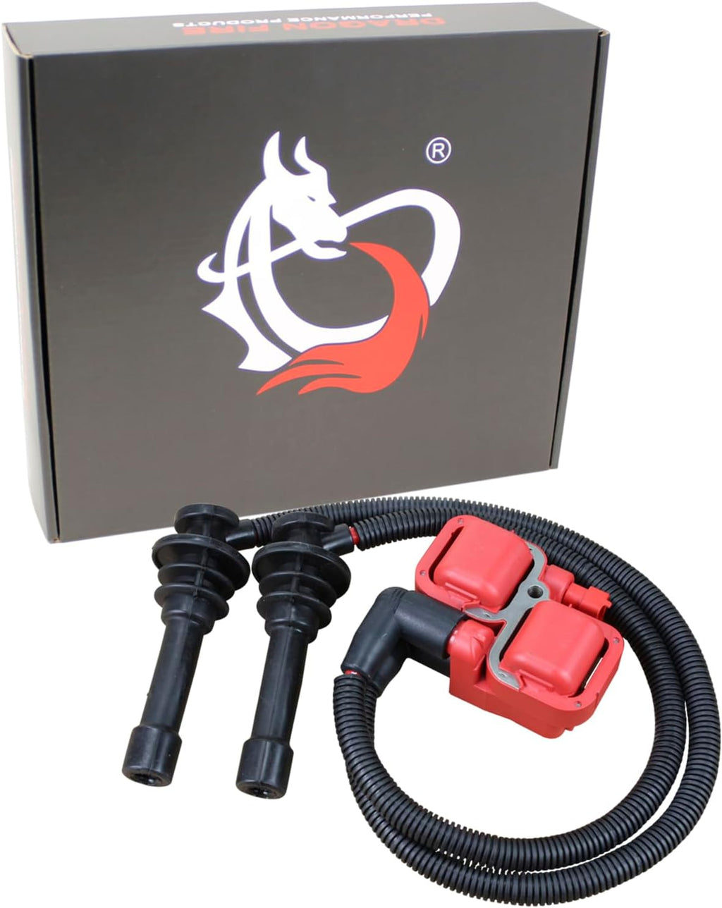 AIP Electronics Dragon FIRE Performance Power Pack Ignition Coil Pack and Spark Plug Wire Set Compatible with 2014-2017 Polaris RZR 900 1000 XP Turbo 4017694 4017695 OEM Fit Kit-1136