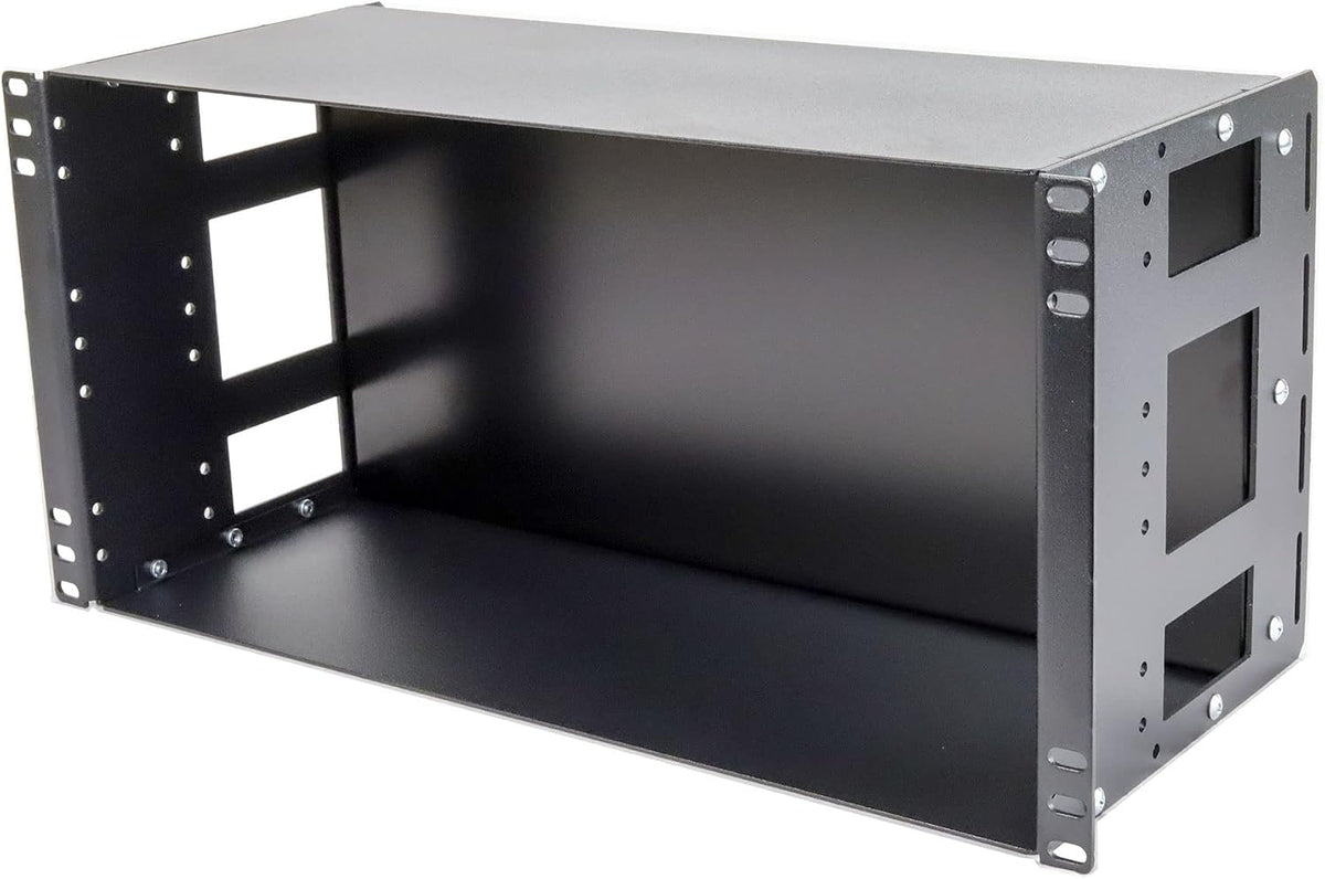 IRP208SB-5U Enclosed Rackmount 5U Compact 8 inch Adjustable Depth Solid Panel for 19 inch 2-Post Relay Rack or 4-Post Rack Cabinet