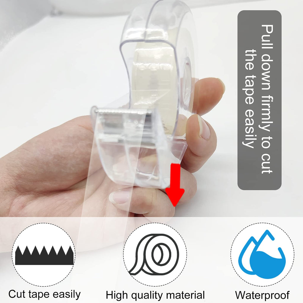 6 Pcs Clear Tape Dispensers, 1 inch White Core