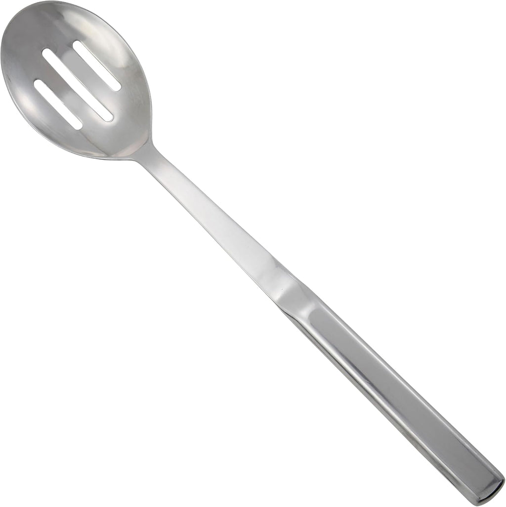 11 3/4" Slotted Stainless Steel Serving Spoon