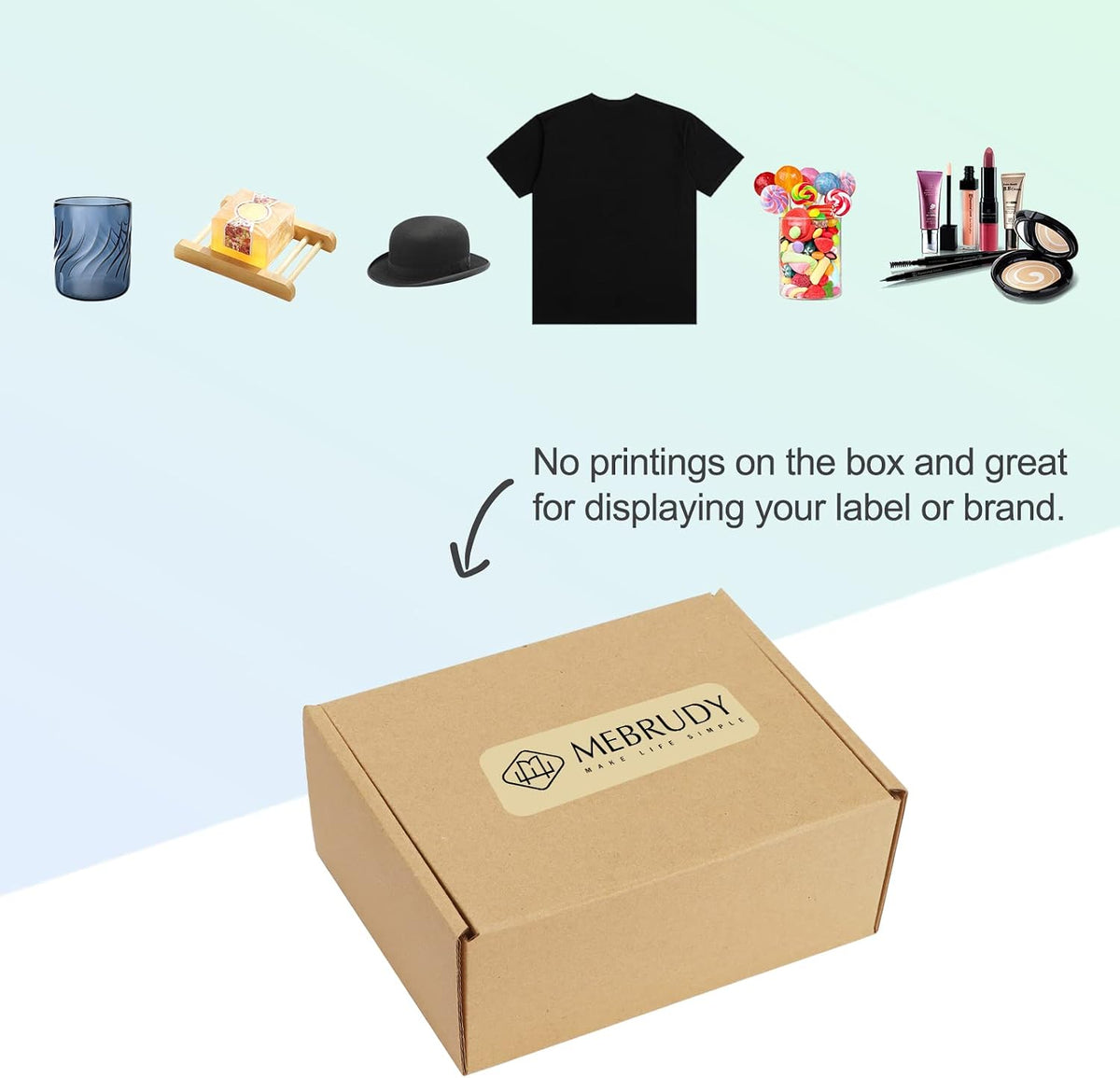 6x4x3 Inches Shipping Boxes Pack of 50, Small Corrugated Cardboard Box for Mailing Packing Literature Mailer