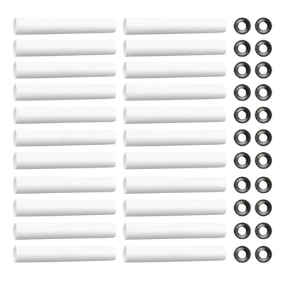 80mm Garage Door Hinge Quiet Roller Sleeves Hardware Tools Roller and Shaft Gaskets for Quiet Garage Door Rollers