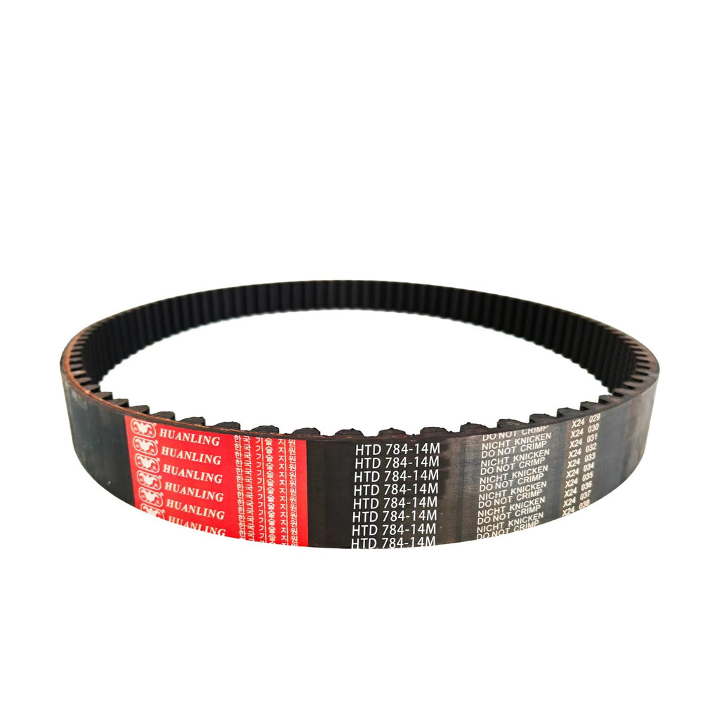 HUANLING 784-14M-25 HTD Timing Belt, 784mm Length x 25mm Width x 10mm Height, 14mm Pitch, 56 Teeth, Closed Loop Pulley Timing Belt
