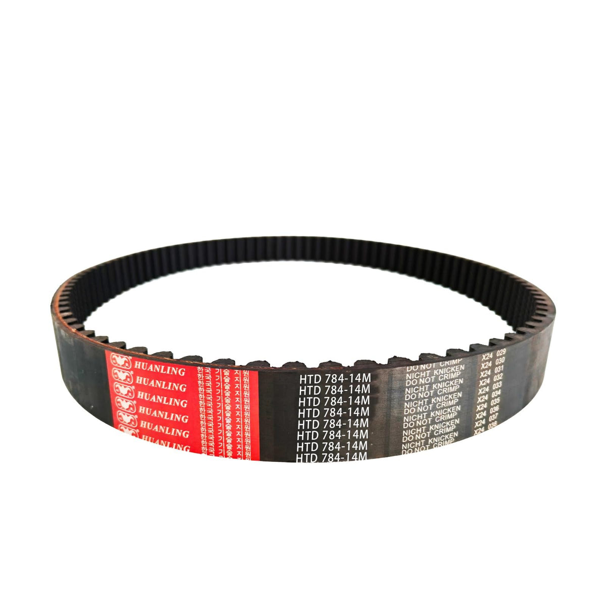 HUANLING 784-14M-25 HTD Timing Belt, 784mm Length x 25mm Width x 10mm Height, 14mm Pitch, 56 Teeth, Closed Loop Pulley Timing Belt