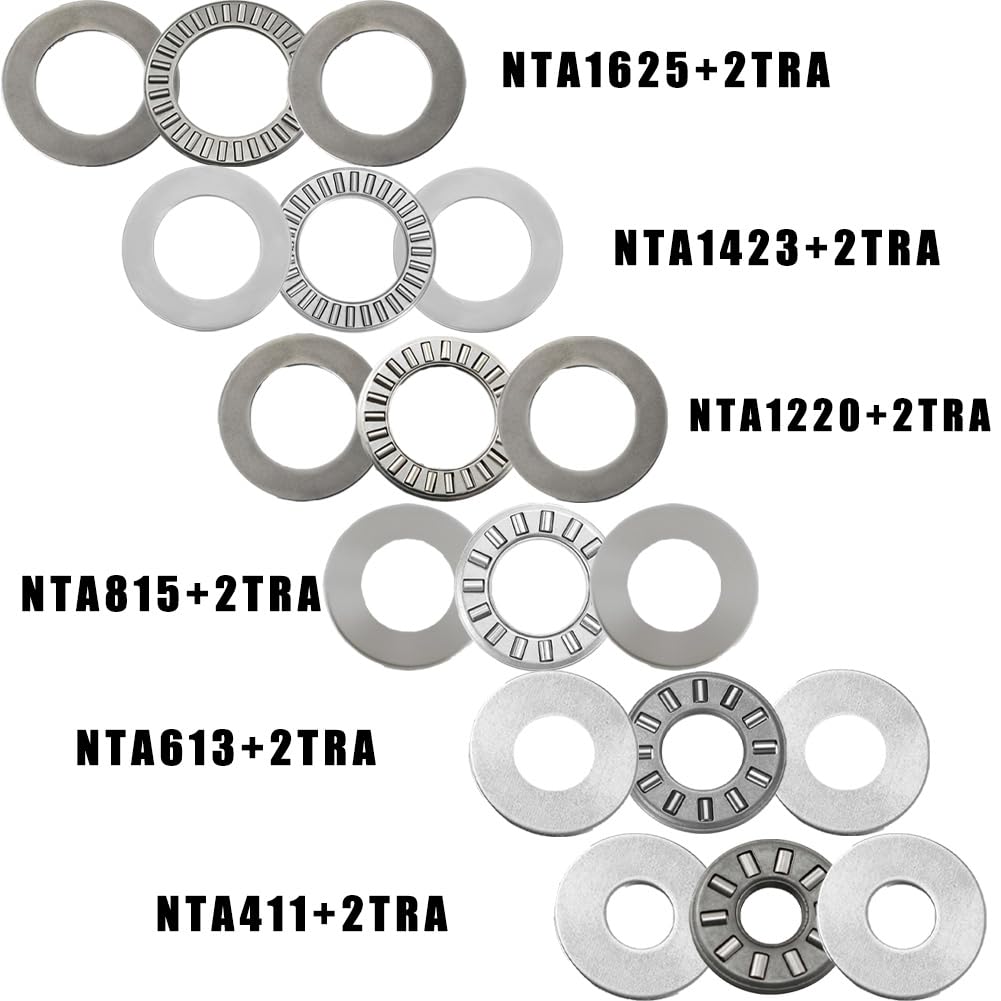 4 Sets NTA1423+2TRA, Thrust Needle Roller Bearings, ID 7/8", OD 1-7/16"