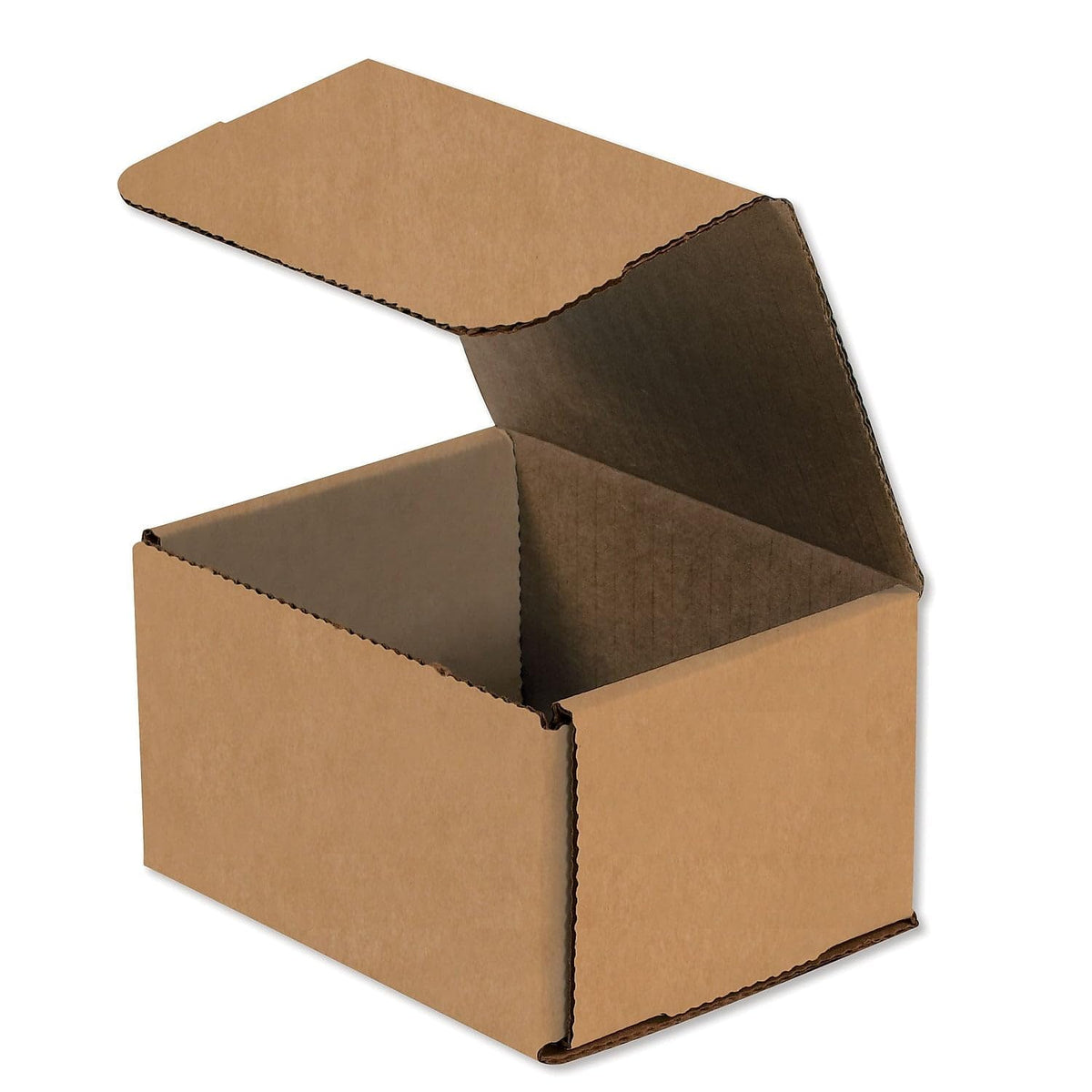Brown Kraft Corrugated Cardboard Mailing Boxes, 5" x 4" x 3", Pack of 50, Crush-Proof