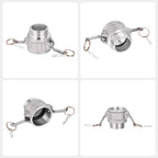 Kozelo Aluminum Type B Cam Lock Fitting, 2" x 2" Male NPT