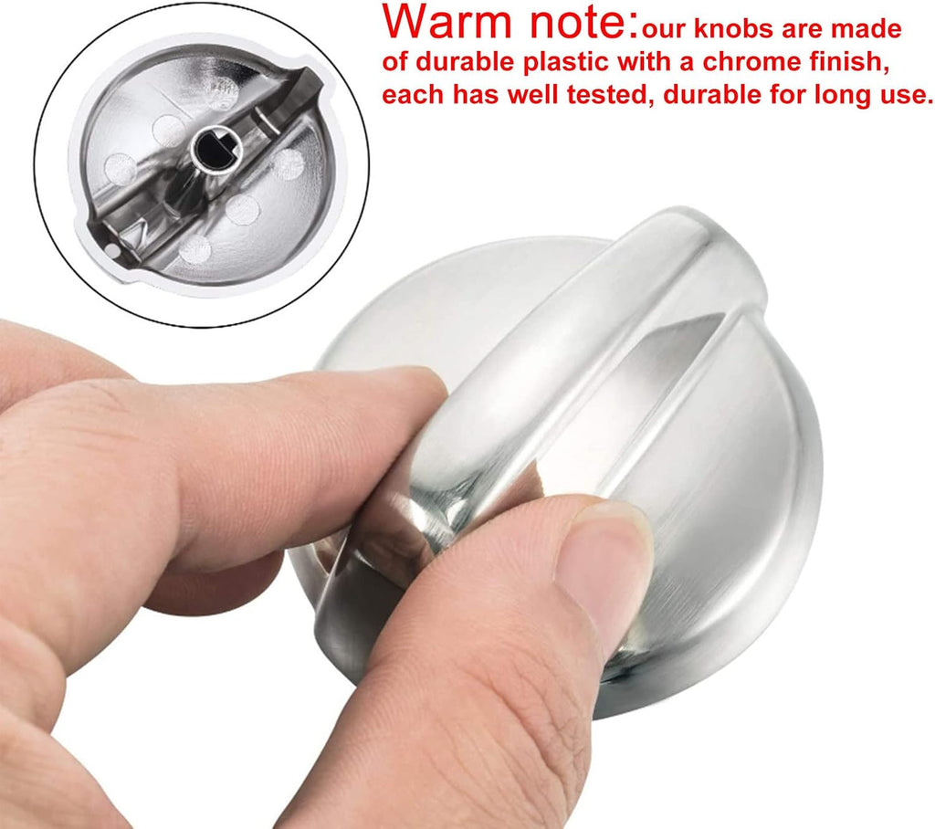 Gejoy 4 Packs WB03T10325 Burner Control Knobs Compatible with GE Stove