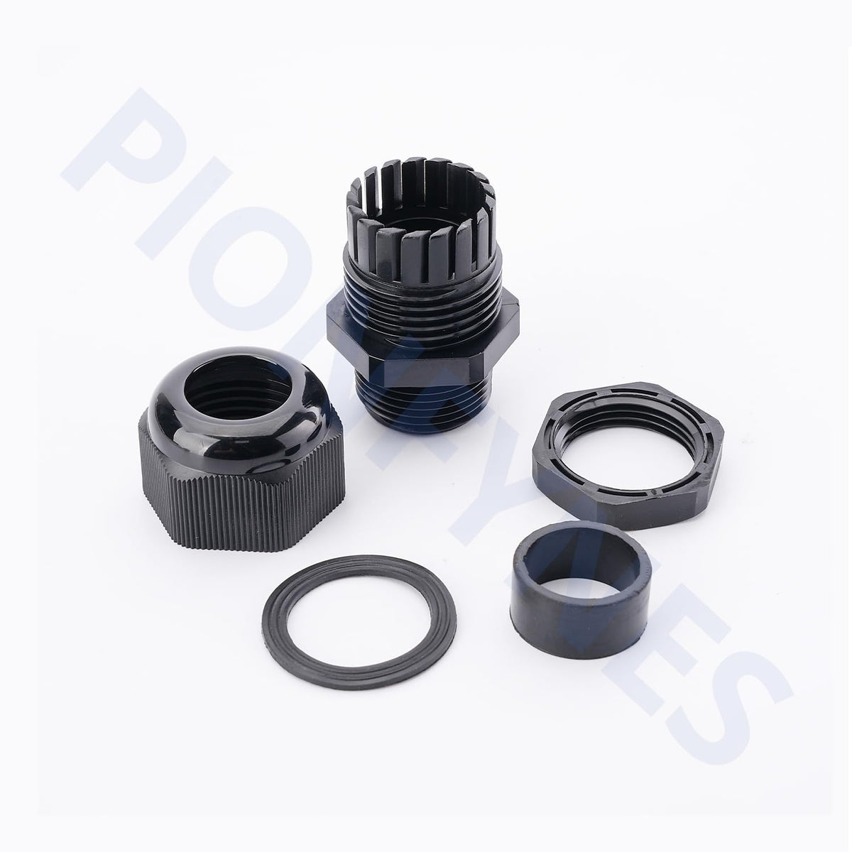 25PCS Cable Gland 3-25mm Waterproof Adjustable 1/4'', 3/8'', 1/2'', 3/4'', 1'' NPT Cable Gland Joints with Gaskets