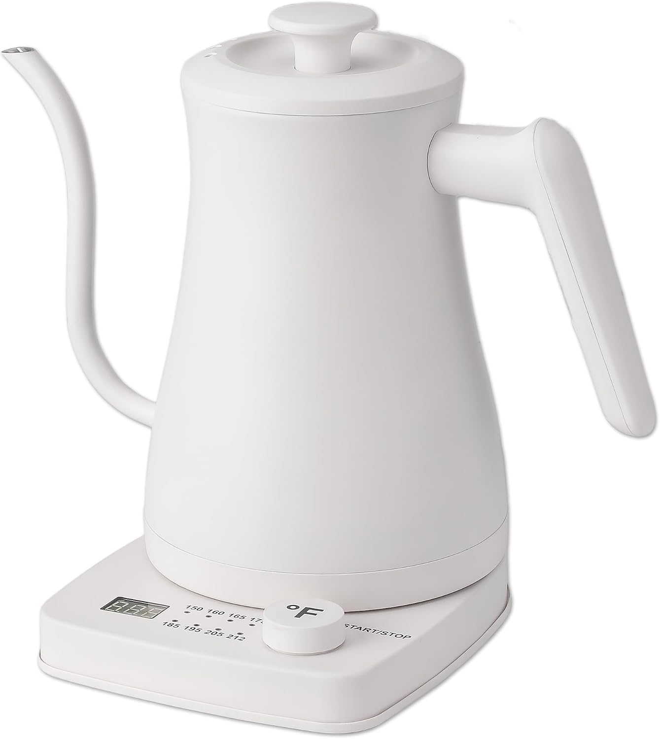 1.0L 1500W Gooseneck Electric Kettle - Stainless Steel Interior - Rapid-Boil - Auto Shut-Off, Boil-Dry Protection