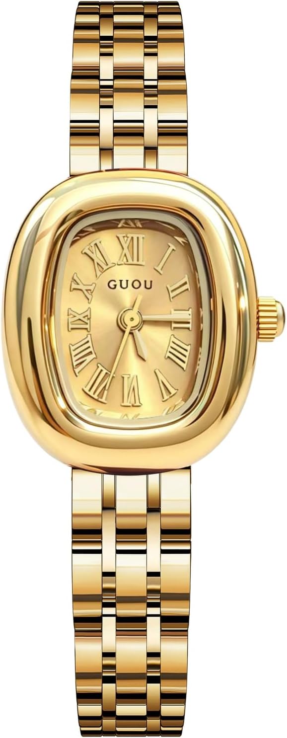 Women's Gold Dainty Bangle Watch Small Vintage Bracelet | Women’s Bracelet Watch Small Face Elegant Quartz Wristwatch