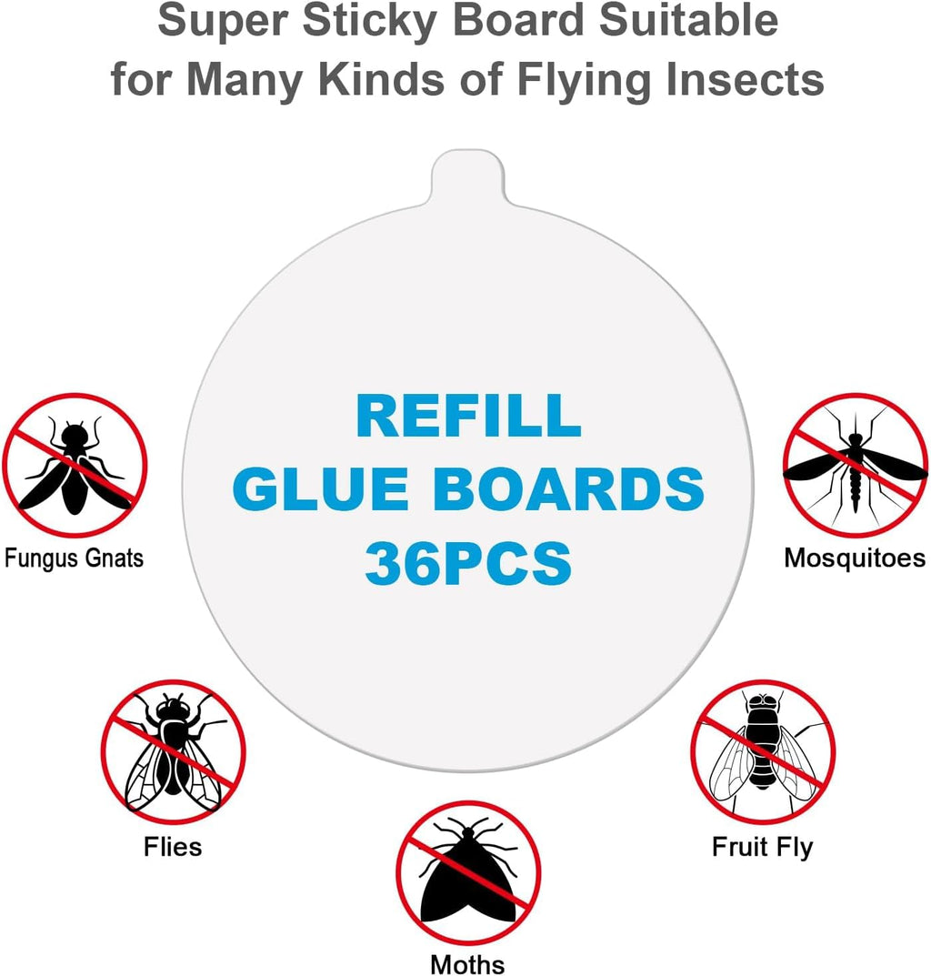 4.3-inch Katchy Replacement Rubber Plate, Indoor Rubber Plate Filled with Sticky Card Suitable for Indoor Insect