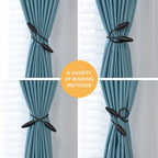4 Pack DIY Curtain Tiebacks Clips Crystal Decorative Creative Twist Drape Tie Backs European Style Random Modelling