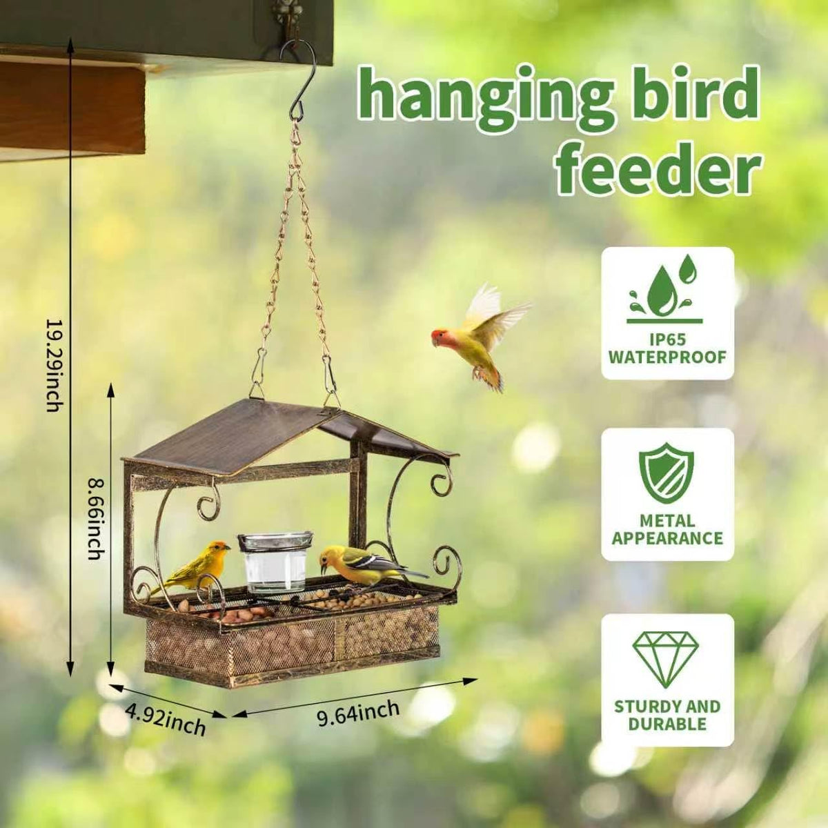 Window Bird Feeder for Outdoors