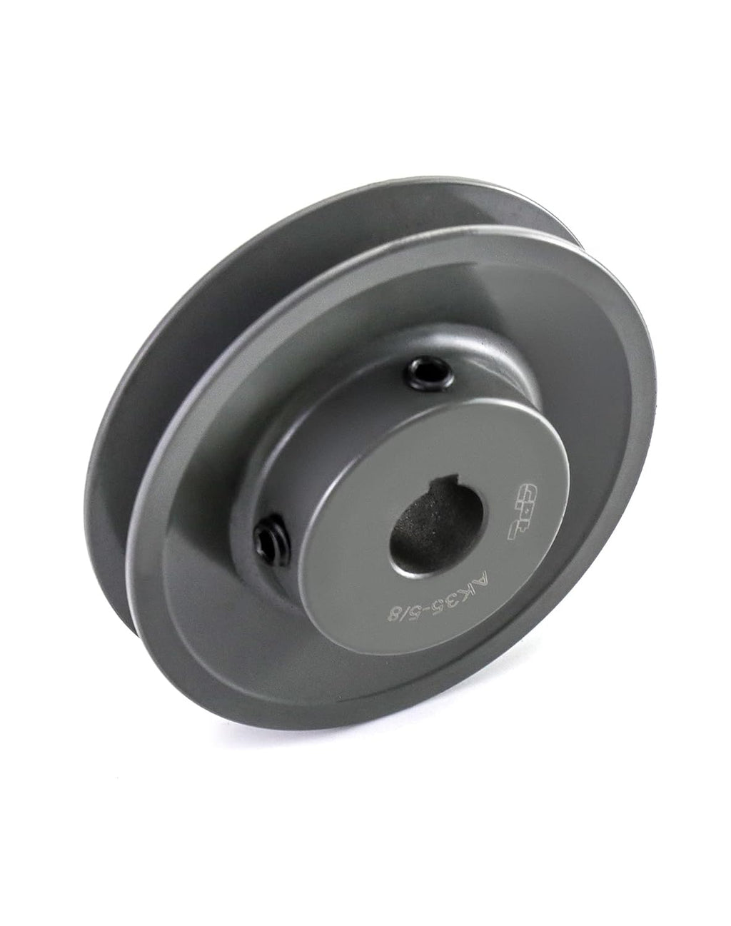 QWORK AK3558 Single Groove Web Sheaves, 3.55" OD 5/8" Bore V-Belt Sheave, A Belt Section, Cast Iron,for V-Belt