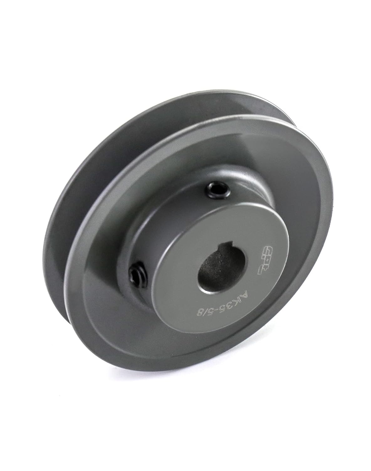 QWORK AK3558 Single Groove Web Sheaves, 3.55" OD 5/8" Bore V-Belt Sheave, A Belt Section, Cast Iron,for V-Belt