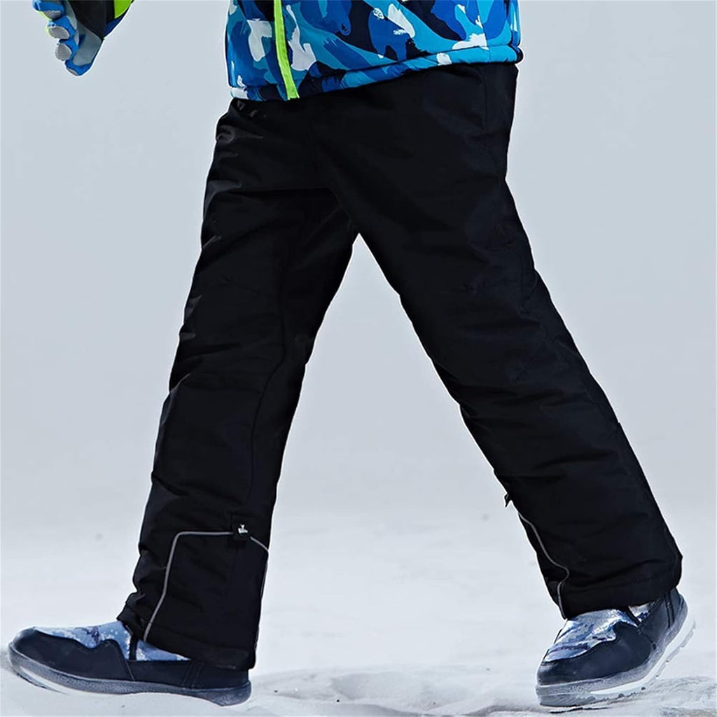 Kid's Snow Bib Pants Winter Waterproof Windproof Ski Pants Insulated Snowboard Overalls for Boys Girls