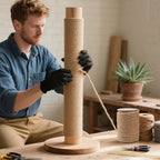 Jute Rope 8MM x 50FT Heavy Duty and Thick Twine Rope for Crafts Projects Gardening Bundling Cat Scratcher Scratching