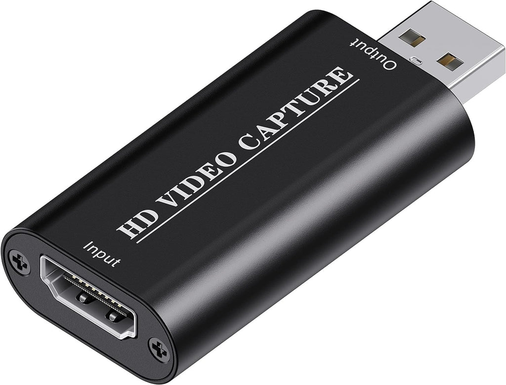 4K HDMI Video Capture Card, Cam Link Card, HDMI to USB 2.0 Game Audio Adapter, Record Capture Device for Streaming