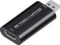 4K HDMI Video Capture Card, Cam Link Card, HDMI to USB 2.0 Game Audio Adapter, Record Capture Device for Streaming