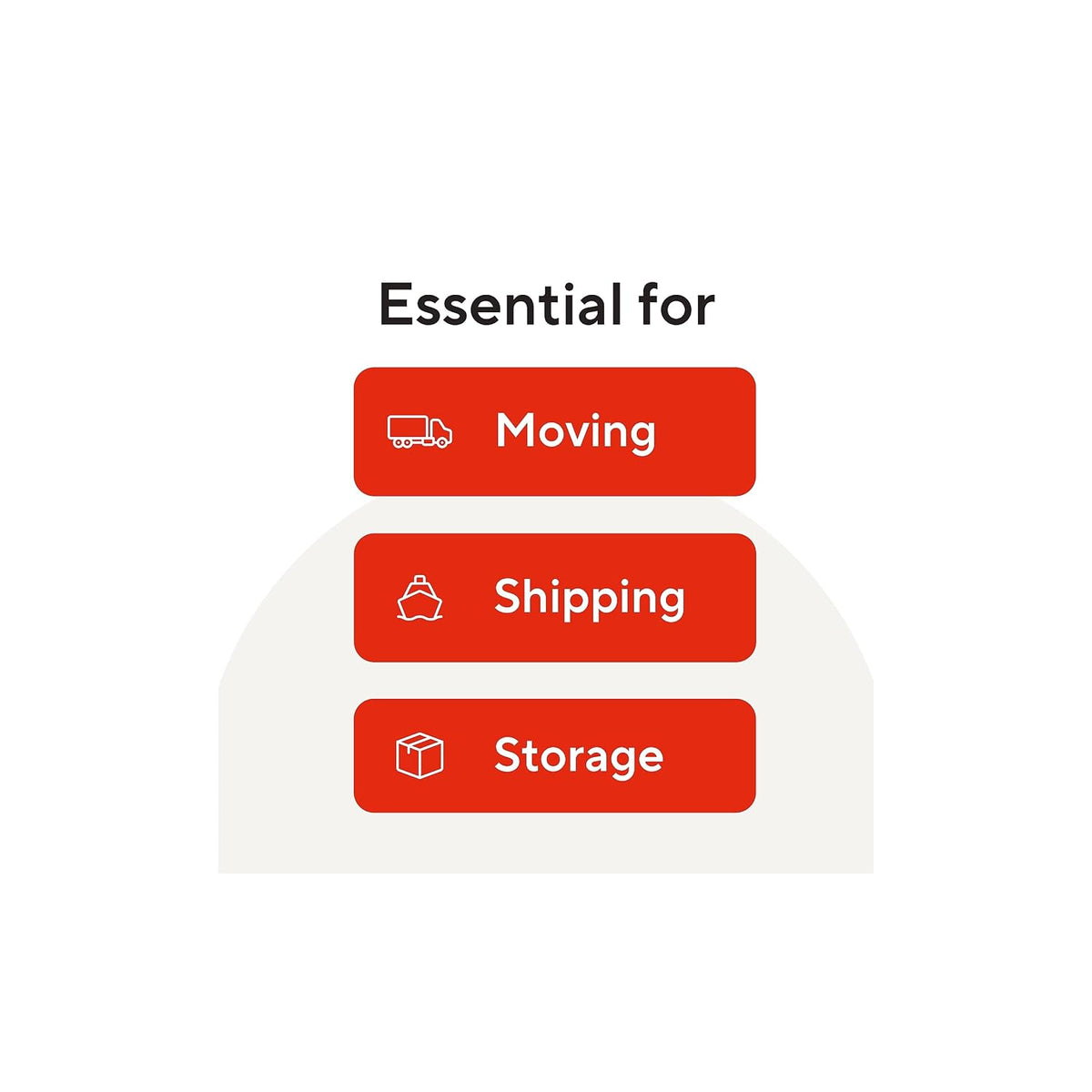 Moving & Storage Packing Tape, 1.88x110 Yards, Clear, 6-Pack
