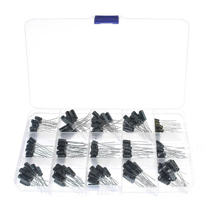 15 Values 200pcs Electrolytic Capacitor Assortment Kit