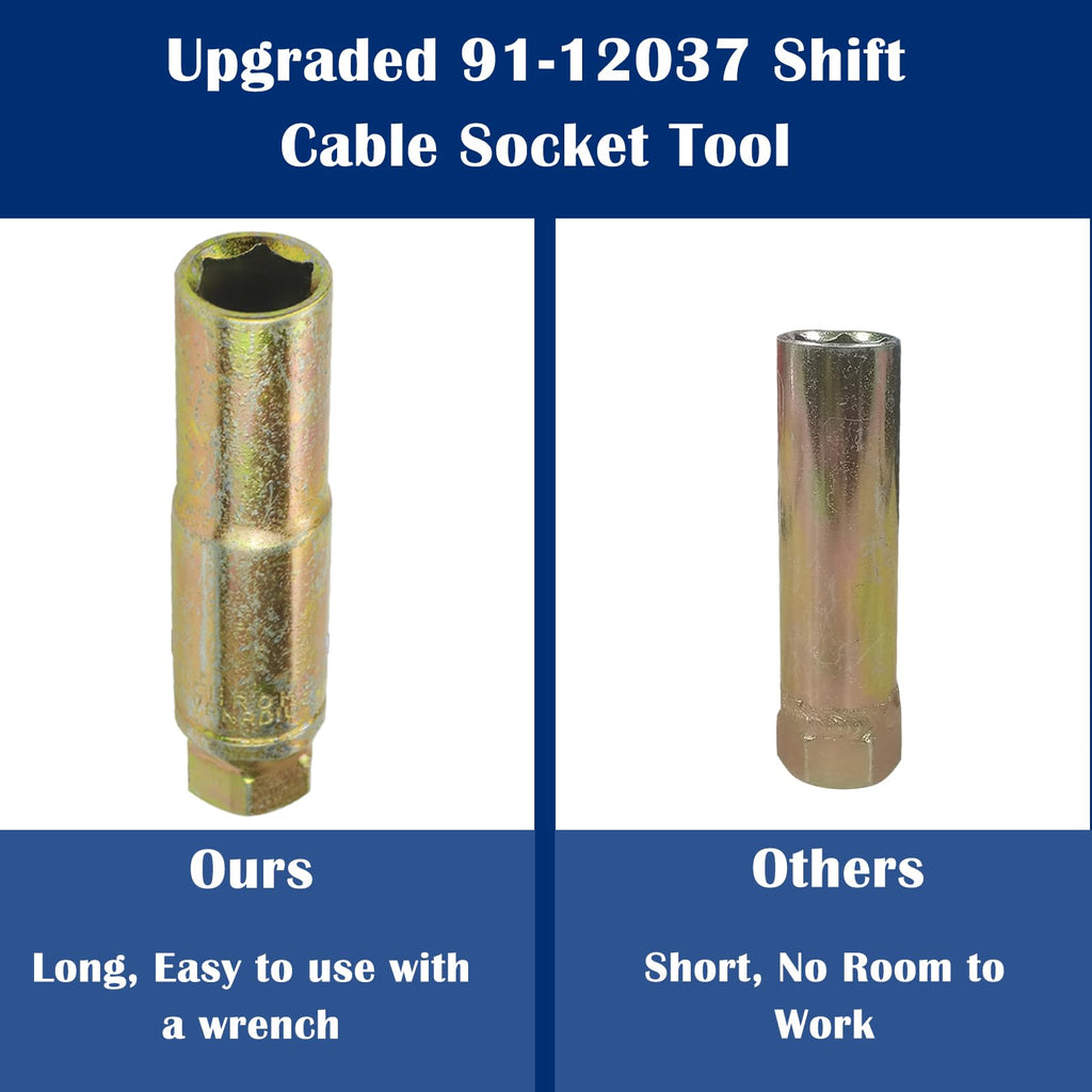 Sporthfish 91-12037 Shift Cable Socket Compatible with Mercruiser Alpha One Gen I, II, MC-1, R & MR Shift Cable Remove & Install Socket 18-9861 Hinge Pin Tool