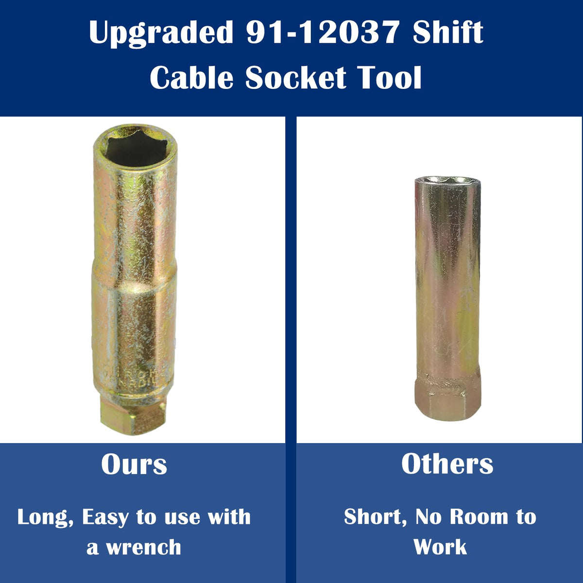 Sporthfish 91-12037 Shift Cable Socket Compatible with Mercruiser Alpha One Gen I, II, MC-1, R & MR Shift Cable Remove & Install Socket 18-9861 Hinge Pin Tool