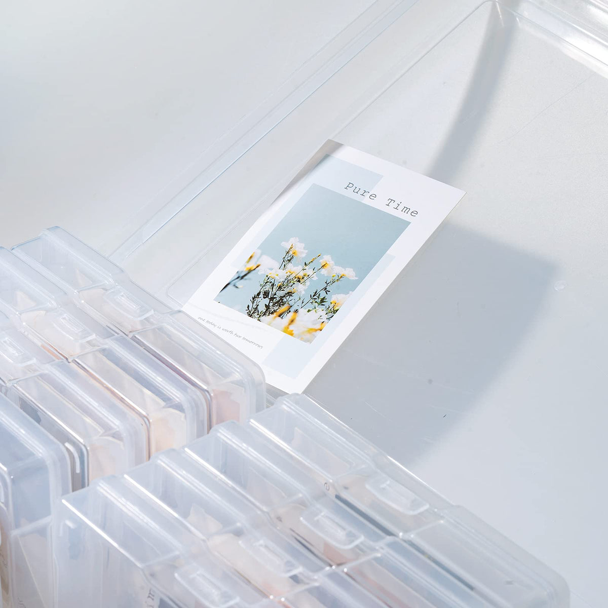 Photo Storage Box and 16 Inner 4" x 6" Photo Storage Containers