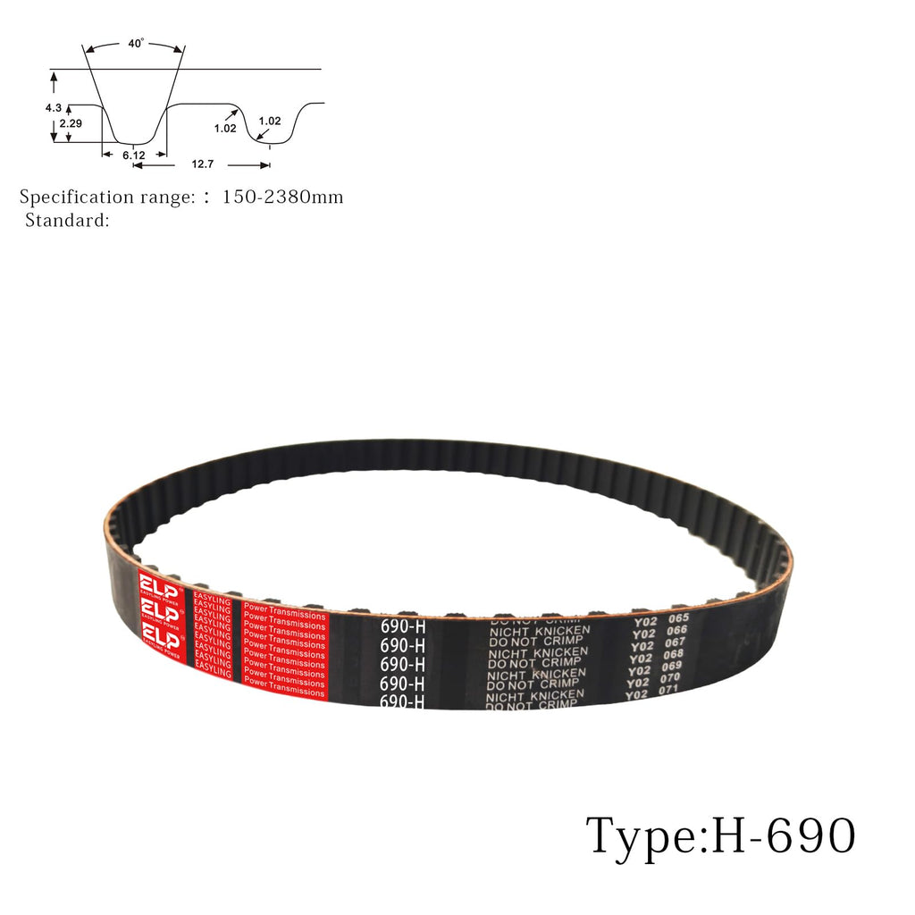 EASYLING Power 690H200 Endless Rubber Trapezoidal Timing Belt