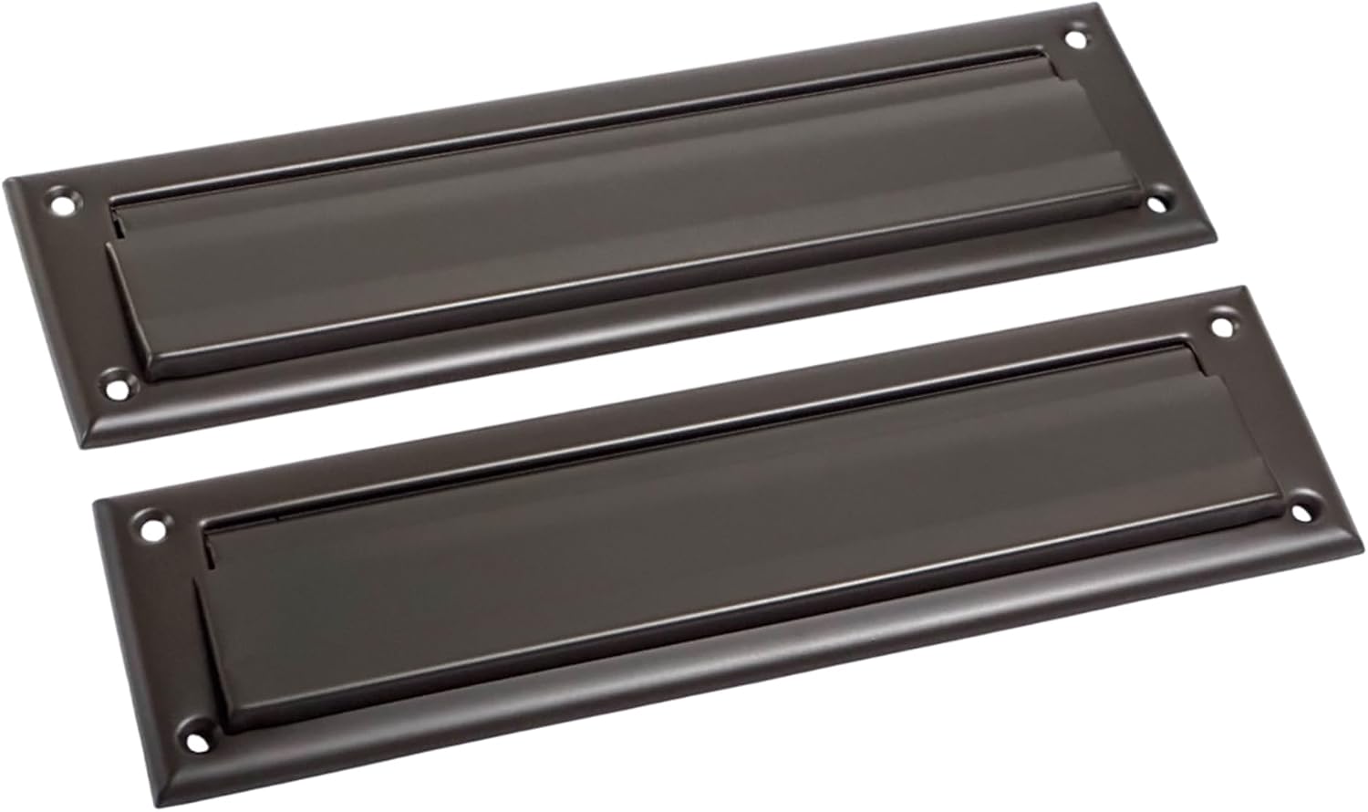 Solid Brass Mail Slot, with Solid Brass Interior Back Plate, 10" x 3", ORB US10B, 1 Pack, Made in Taiwan