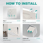 14x14x1 Air Filter 6 Pack MERV 8 Upgraded Version-More Folds