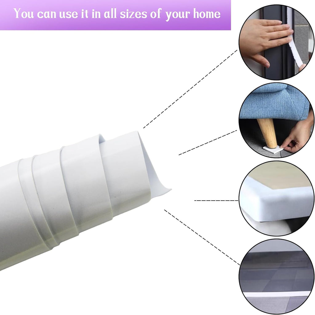Closed Cell Foam Roll, 81 x 12 x 1/8 Inch Foam Sheet, White