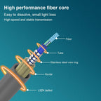 50M 6 Core LC LC Outdoor Armored Single Mode Fiber Patch Cable
