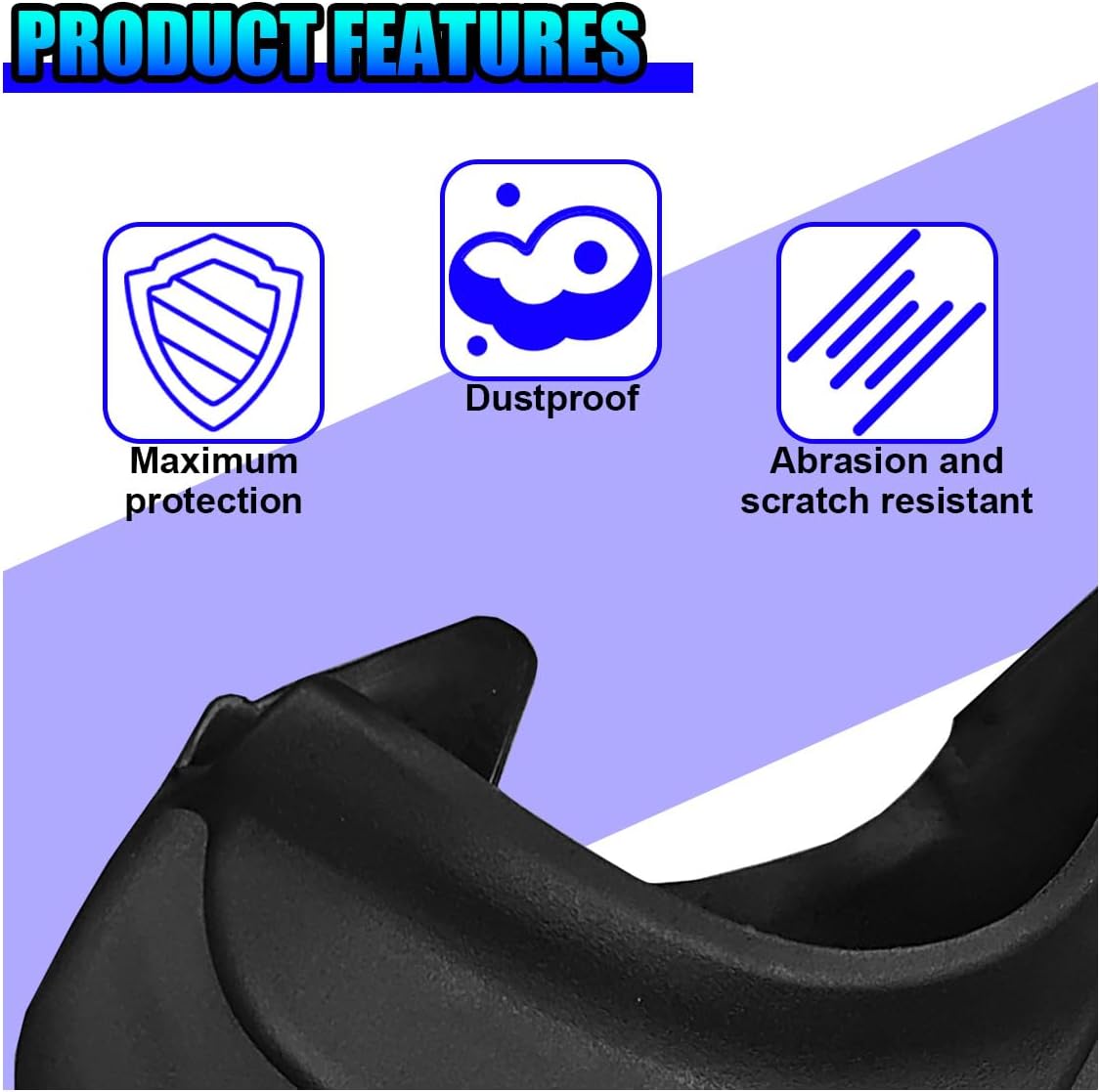4PCS Car Mud Flaps, 12"×8.5" Universal Bendable Auto Splash Guards Set with Screws, Flexible Vehicle Front & Rear