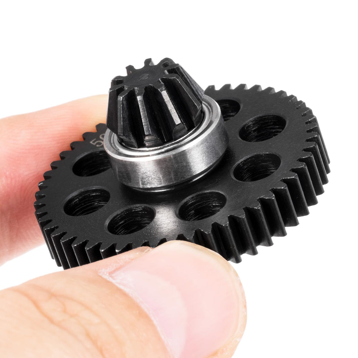 BRKRC Steel Diff Spur Gear Pinion Assembly Drive Gear for Hyper Go H16BM