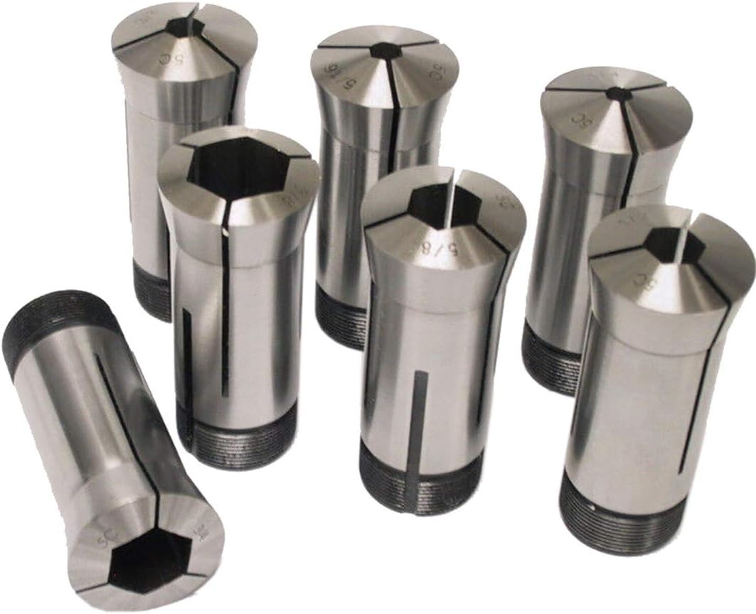7pcs 5C Hex Collet Set for Automatic Lathes CNC Lathes