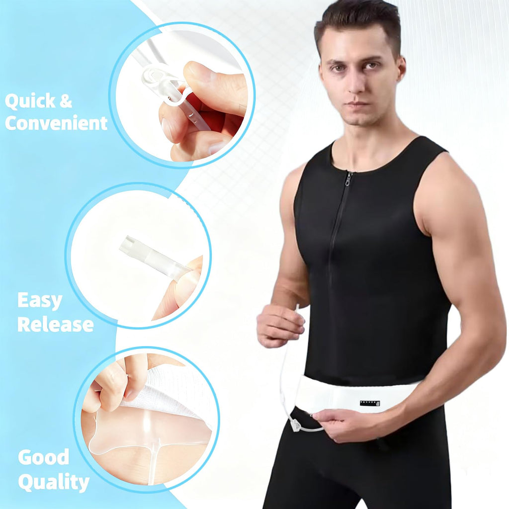 Urine Test Kit with Hidden Belt, Refillable 2-4 oz Sample Bag