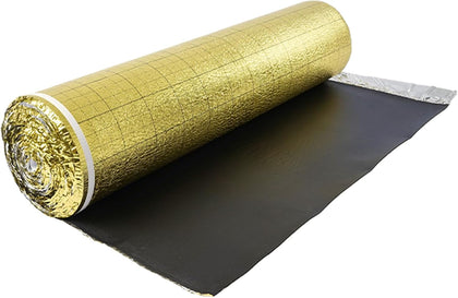 Floor Underlayment 200 sq. ft/Roll, 3-in-1 3 mm Thick Flooring Padding with Tape & Vapor Barrier, Heavy Duty EPE Foam