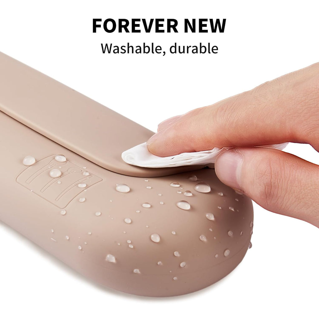 Soft Silicone Makeup Brush Holder Large Travel Portable Cosmetic Bag