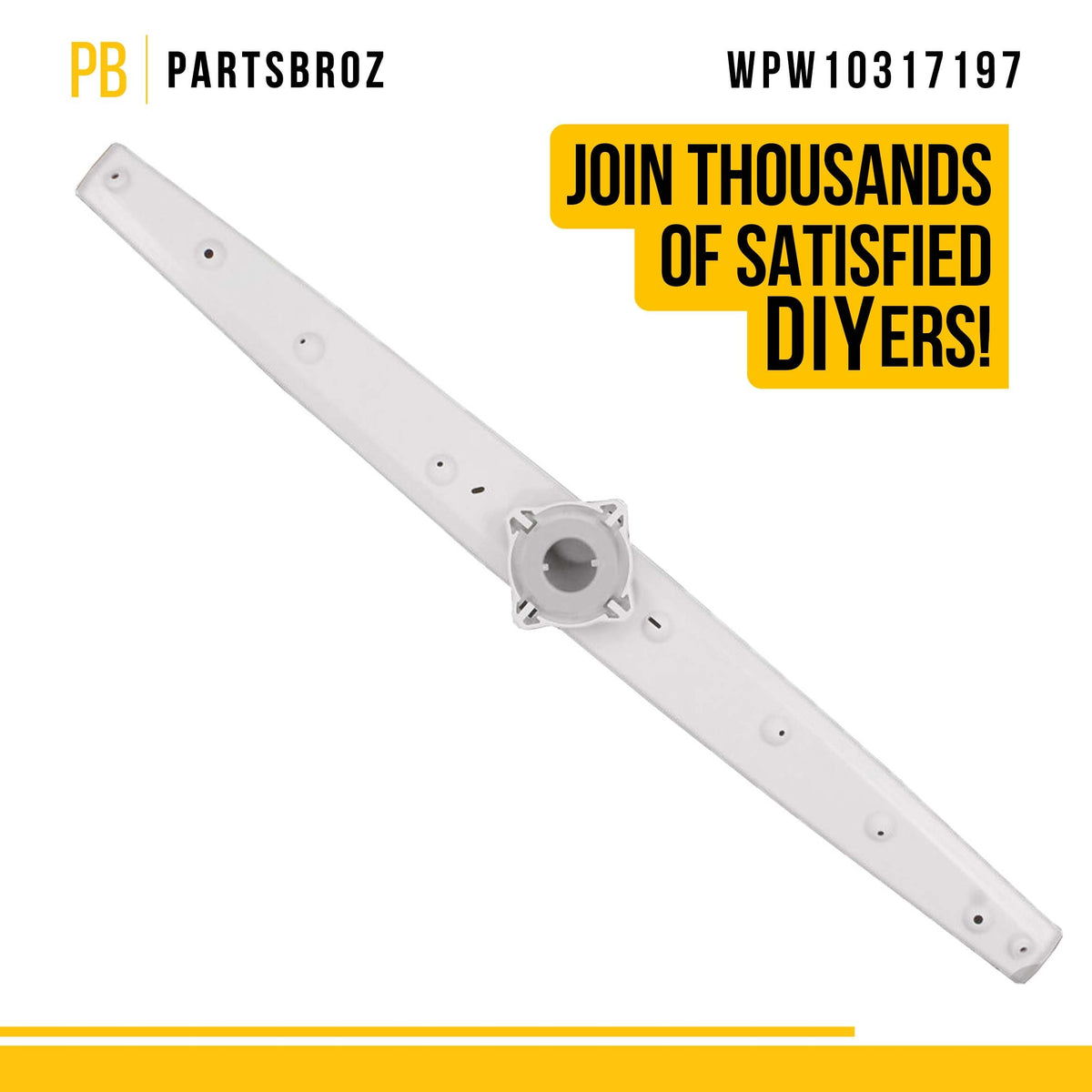 Dishwasher Upper Spray Arm for Whirlpool WDF310PAAB0