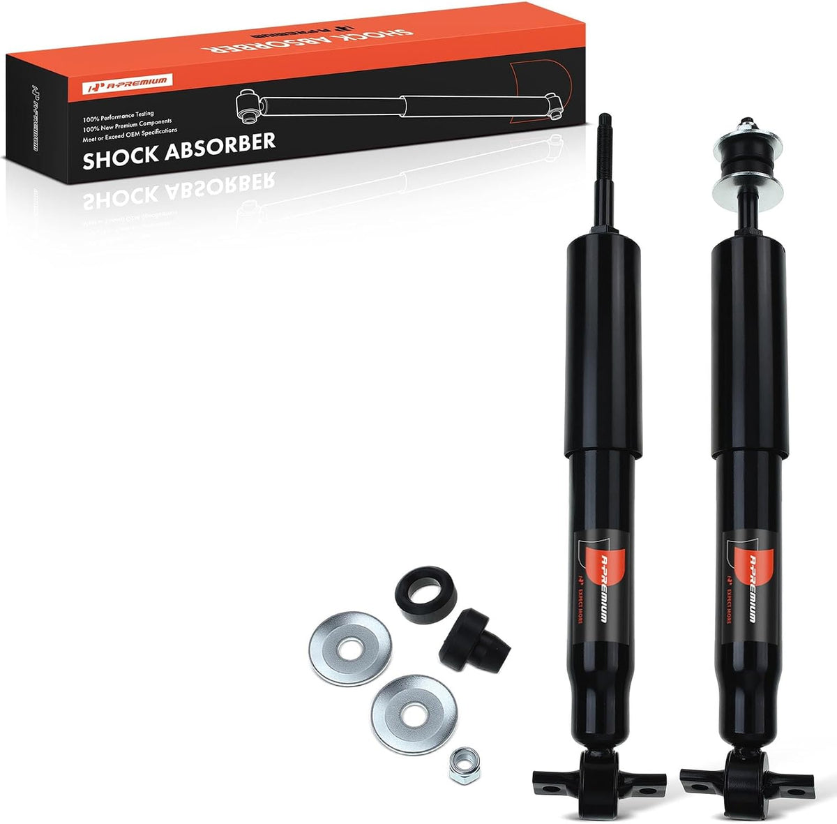 A-Premium Front Shock Absorbers, Set of 2 - Compatible with Ford, Mercury