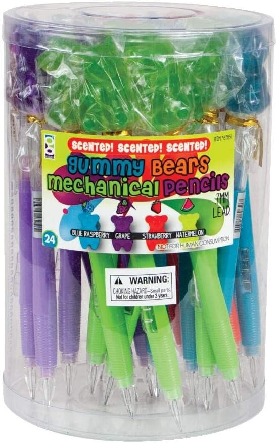 Raymond Geddes Gummy Bear Scented Assortment Mechanical Pencil (Pack of 24)