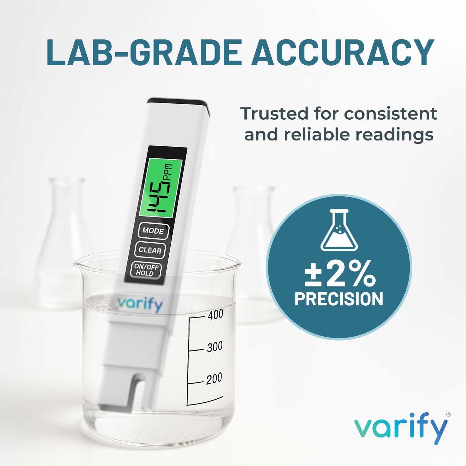 Instant 4-in-1 TDS Meter Digital Water Tester for Drinking Water | Accurate 0–9990 PPM EC & Temp Readings | Ideal for
