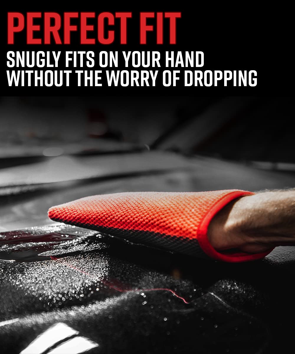 Adam's Clay Mitt Combo - Detail Spray Clay Lubricant for Medium Grade Clay for Car Detailing - Glove Quickly Removes