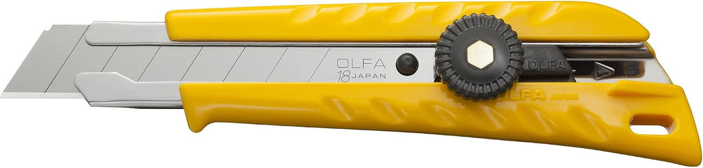 18mm Heavy-Duty Utility Knife (L-1) - Ratchet Lock, Snap-Off Blade